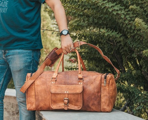 Tasche leder echt wochenende - tasche,