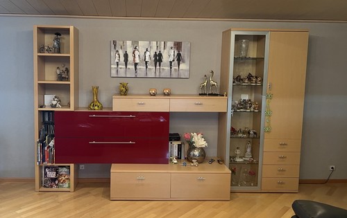 Wohnzimmerschrank ahorn mit - ahorn,