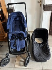 Startklar Britax Go Big Kinderwagen Sportwagen Babywanne dunkelblau schwarz Set