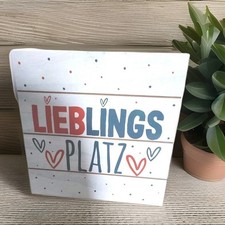 Wandbild, Holzschild, Lieblingsplatz 24×24cm