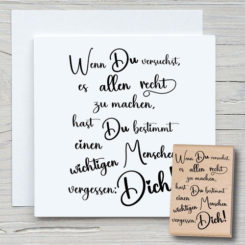 Stempel wenn versuchst - wenn,