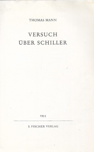 Thomas mann versuch - versuch, über