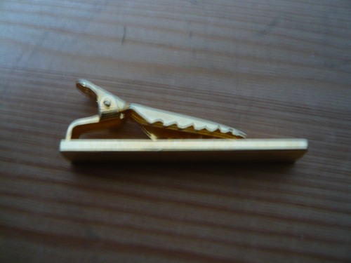 Krawatten clip goldfarben - krawatten-clip,,