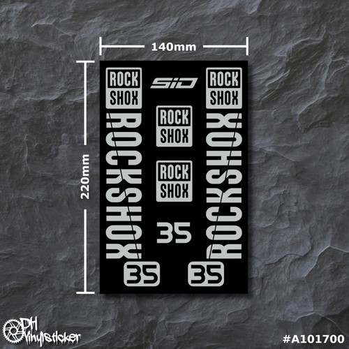 Rockshox sticker grau - rockshox, 35