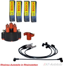 Verteilerkappe + Läuf + 4xZündke + Zündkabel SET MERCEDES190 W201 124 