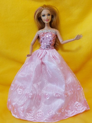 Barbie kleid rosa für steffi - rosa,