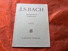 BACH Inventionen Sinfonien (Urtext) Noten für Klavier Henle Verlag