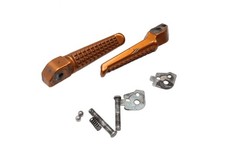 Soziusfußrasten hinten orange