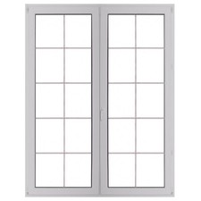 Kunststoff Balkontür auf Maß Terrassentür mit Sprossen PVC Fenster bis zum boden