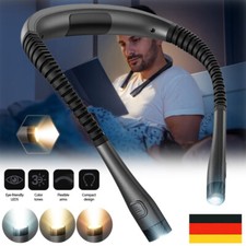 Tragbar LED Buchlampe Halslampe Leselampe Handarbeitslampe Umhängelampe Dimmbar