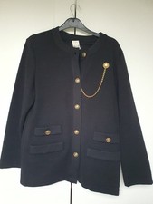 Vintage Blazer Schwarz Gold