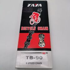 Taya Kette TB-90 116 Glieder 9-fach Fahrrad MTB Rennrad Chain Schwarz / Silber