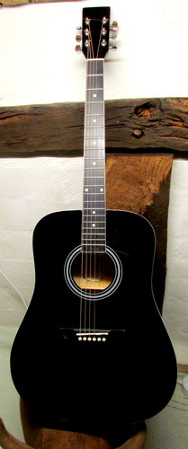 Gitarre westerngitarre schwarz - gitarre,