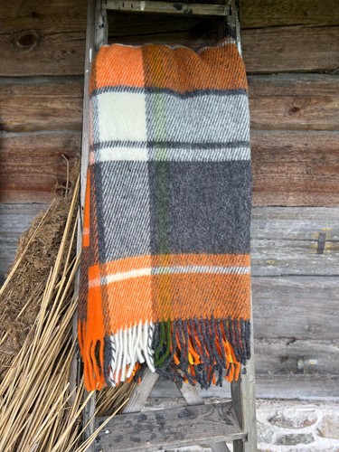 Klippan wolldecke orange - wolldecke,