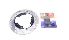 MZ ETZ125 ETZ150 ETZ250 ETZ251 Bremsscheibe Geschlitzt + EBC Bremsbeläge Kanuni