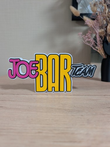 Joe bar team logo deko - -,