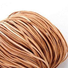 5M Flach Echtes Leder Schnur