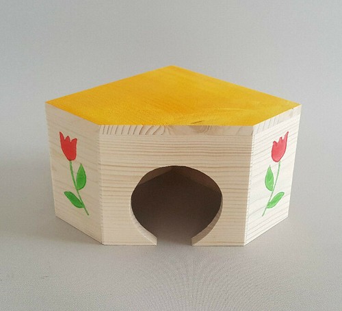 Hamster holz eckhaus kleines - hamster,