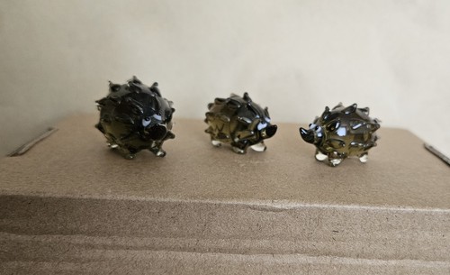 Muranoglas igelfamilie - muranoglas,