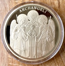 GIGANT 70mm Münze 110g | OVP | Zertifikat - Polierte Platte Erzengel