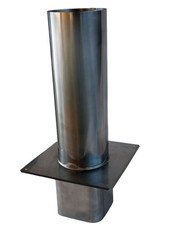 Massive Kaminverlängerung / Schornsteinerhöhung Edelstahl eckig, z.B. plewa