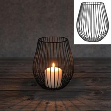 2 Stück Kerzenhalter schwarze