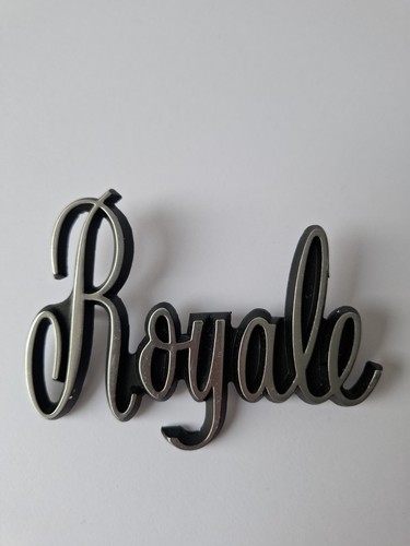 Metall schriftzug royale - metall,