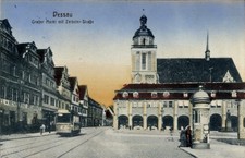 Ak Dessau in Sachsen Anhalt, Großer Markt, Zerbster Straße, ... - 4769482