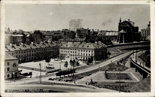 Warszawa warschau polen - ak,