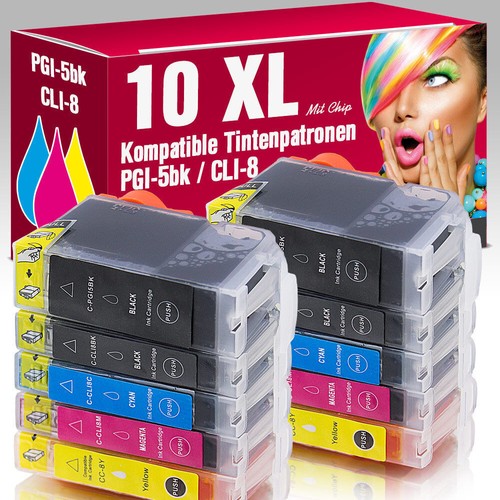 10er set patronen für canon - set,