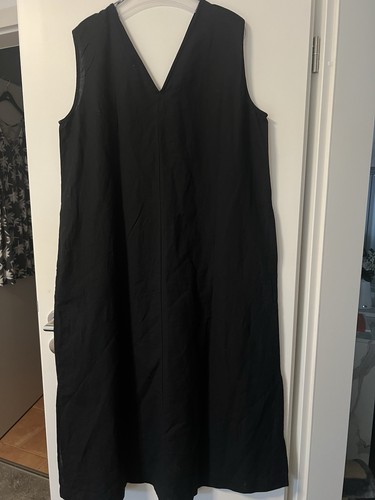 Stylisches maxi leinenkleid - maxi,