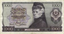 Österreich / Austria P.147 1000 Schilling 1966 (3) Bertha v. Suttner