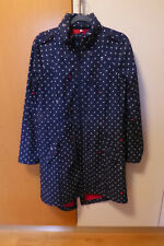 toller Regenmantel Parka von Blutsgeschwister blau m. weißen Punkten Größe M TOP