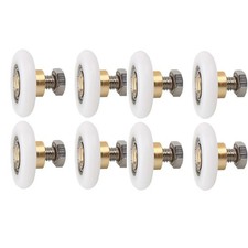 8x Laufrolle Gleitrolle mit Gewinde Möbelrolle Lagerrolle Schiebetür Laufschiene
