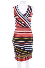 BODYFLIRT Kleid Minikleid Streifen D 36-38 korallenrot schwarz-weiß