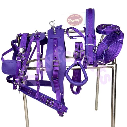 Lila nylon fahrgeschirr - lila,