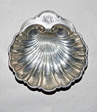 Antik Schale Seifenschale Muschel Form Gorham Sterlingsilber