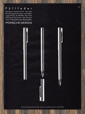 Porsche Design Füllfeder - Reklame Werbeanzeige Original-Werbung 1987