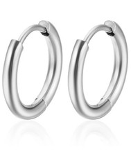 Edelstahl Creolen Ohrringe