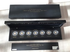 7 x 0,5 Gramm Gold .99999 „Half Gram Gold Coins 2005-2015“ Gold Platinum Edition