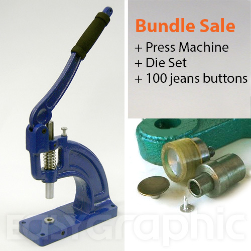 100 jeans knöpfe presse - +,