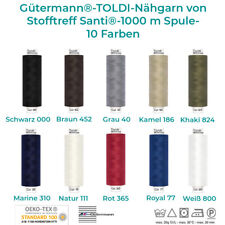 Gütermann TOLDI Nähgarn 1000 m Spule-Allesnäher, Nähgarn von Stofftreff Santi® 