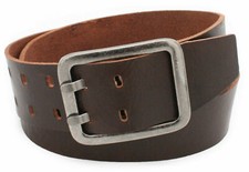 5 cm Büffelleder Gürtel echtes Leder schwarz braun Jeansgürtel Belt Vascavi Mode
