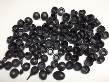 Playmobil Konvolut 100 schwarze Haare Perücken Kopfbedeckungen