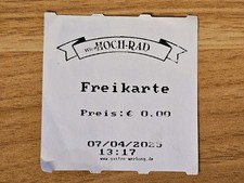 Kirmes Fahrchip Wiener