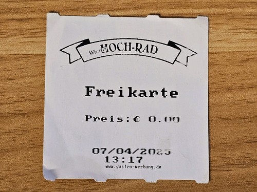 Kirmes fahrchip wiener - fahrchip,