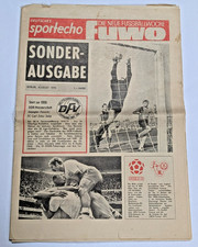 Fuwo Sonderausgabe 1970/71 DDR Oberliga Fußball Sportecho Stahl Chemie Leipzig