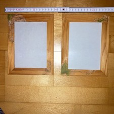 2 St Bilderrahmen ?️ Holz Natur Ikea Bildausschnitt 15 × 10 Serviettentechnik