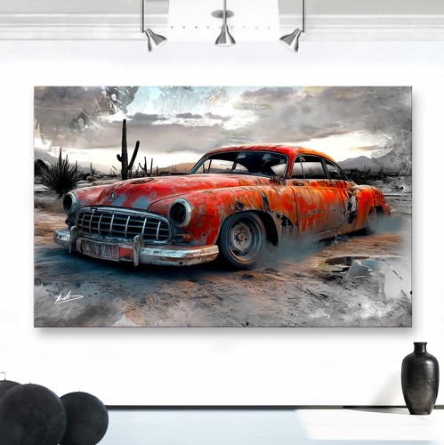 Oldtimer wandbild vintage - oldtimer,