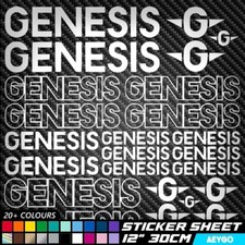 24x GENESIS Vinyl Aufkleber